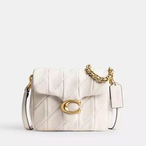 Coach White Quilted Crossbody Bag